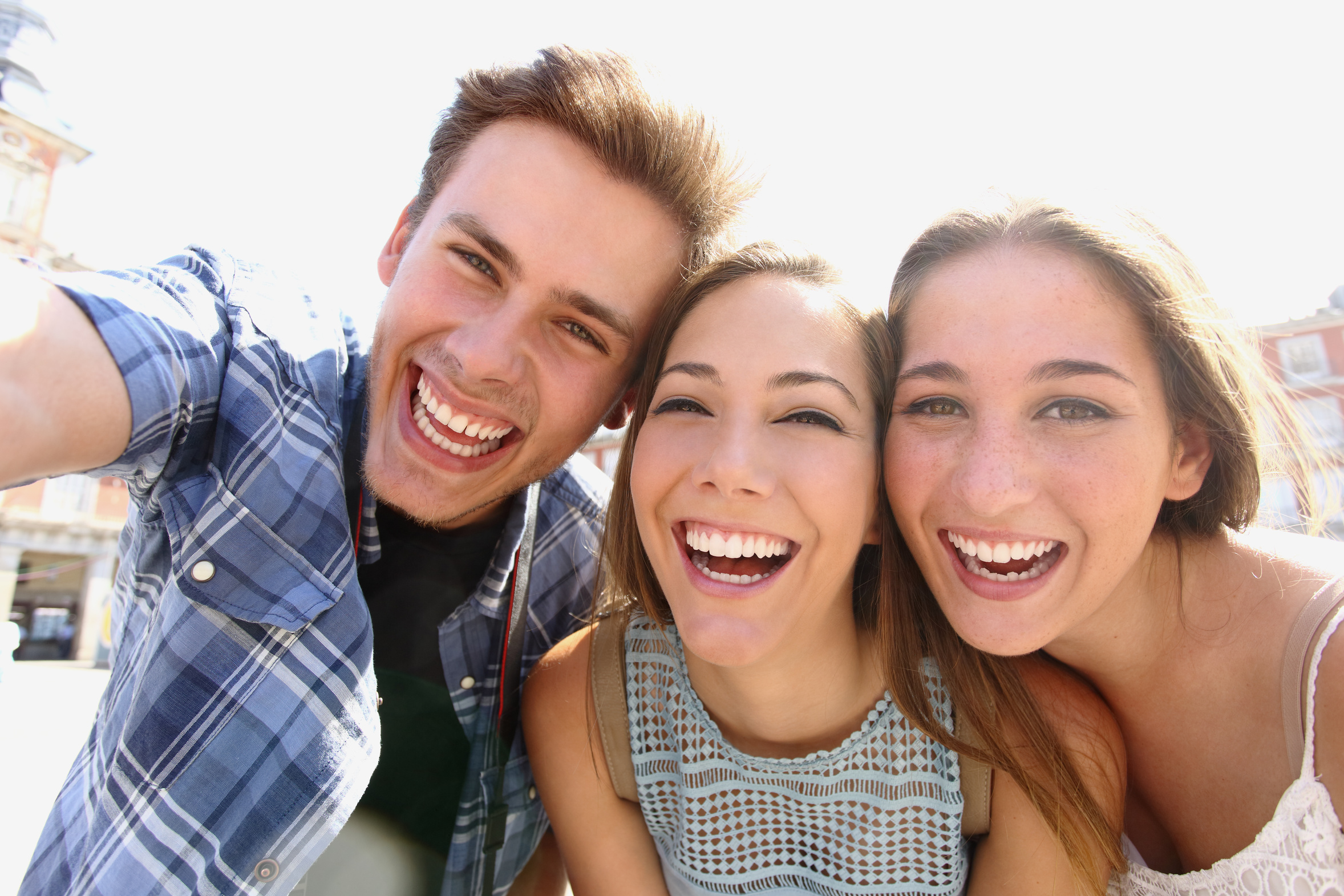 Group Of Teen Friends Taking A Selfie The Global Beauty Group