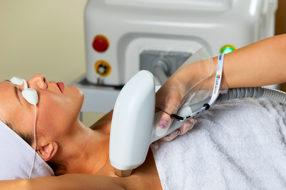 HAIRLASE TREATMENT with laser hair removal machine