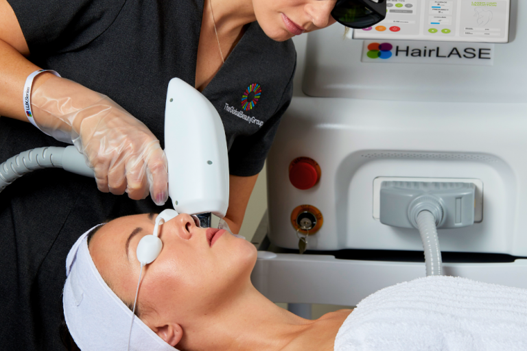 HAIRLASE TREATMENT with laser hair removal machine